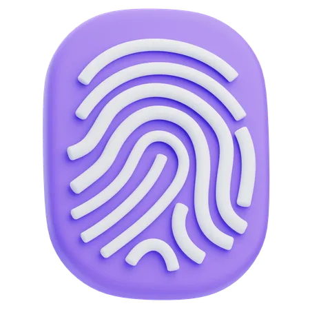 Fingerprint  3D Icon