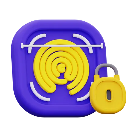 Fingerprint  3D Icon