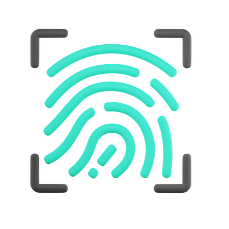 Fingerprint  3D Icon