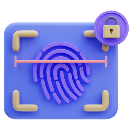 Fingerprint  3D Icon