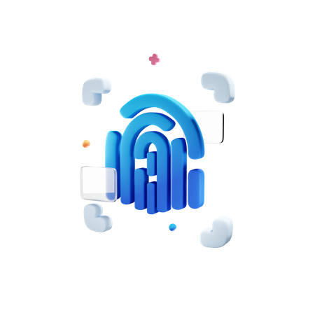 Fingerprint  3D Icon