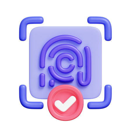 Fingerprint  3D Icon