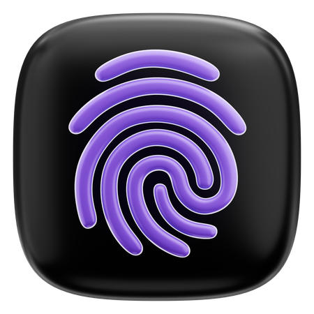 Fingerprint  3D Icon