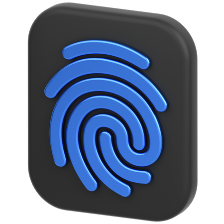 Fingerprint  3D Icon