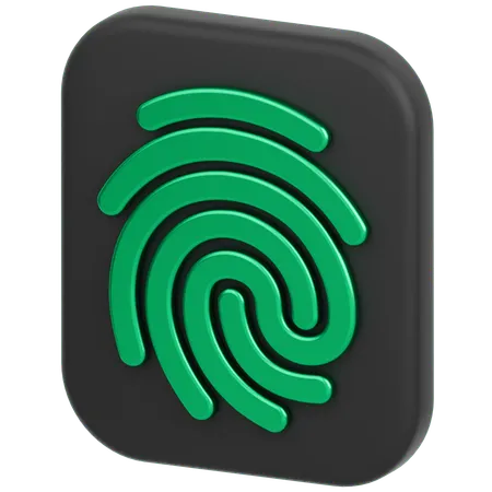 Fingerprint  3D Icon