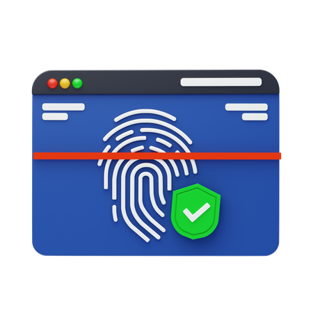 Fingerprint  3D Icon