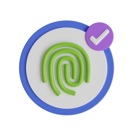 Fingerprint  3D Icon