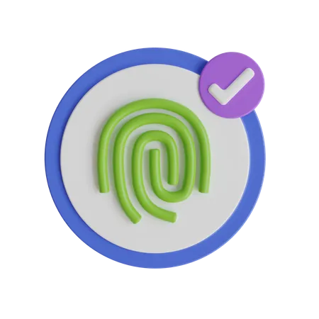 Fingerprint  3D Icon