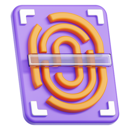 Fingerprint  3D Icon