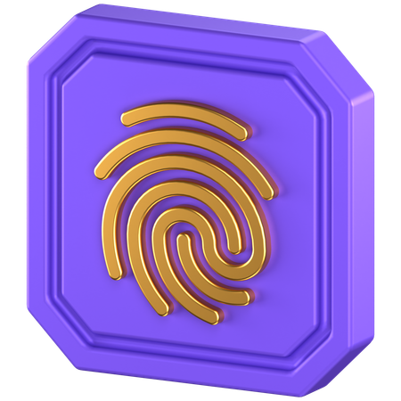 Fingerprint  3D Icon