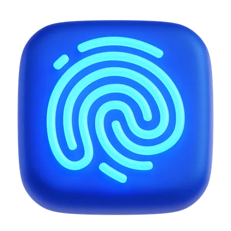 Fingerprint  3D Icon