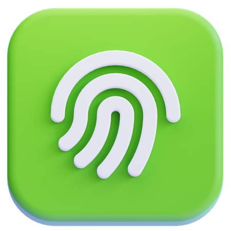 Fingerprint  3D Icon