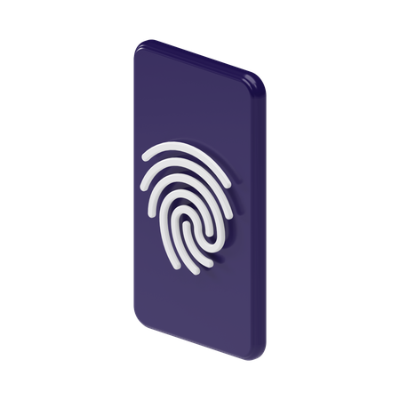 Fingerprint  3D Illustration