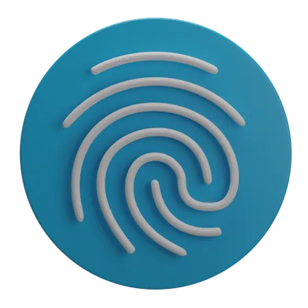 Fingerprint  3D Illustration