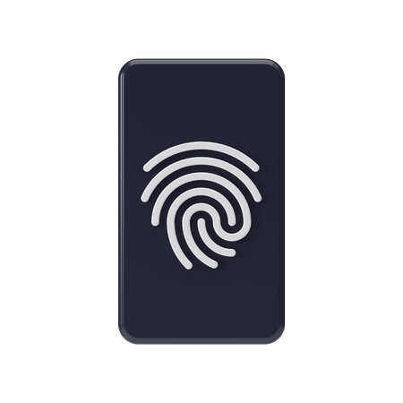 Fingerprint  3D Illustration