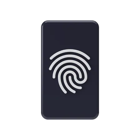 Fingerprint  3D Illustration