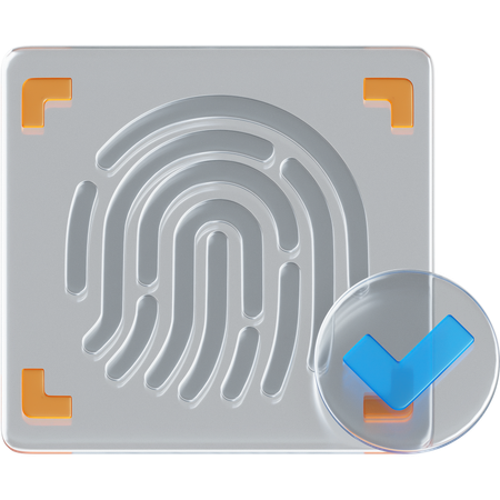 Fingerprint Accepted 2  3D Icon