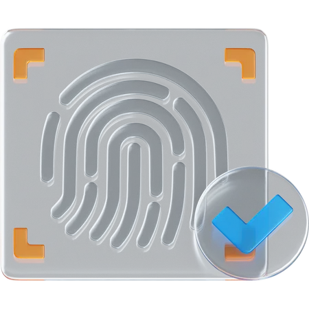 Fingerprint Accepted 2  3D Icon