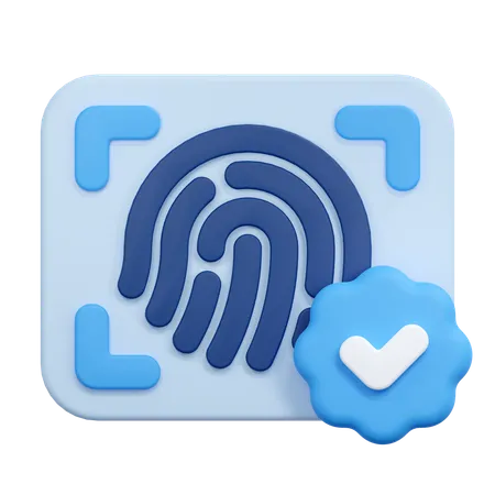 Fingerprint accepted  3D Icon