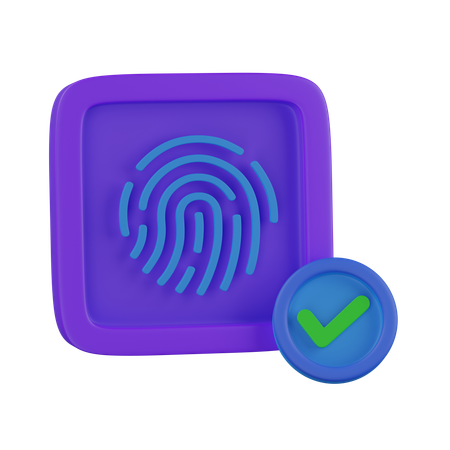 FINGERPRINT ACCEPTED  3D Icon