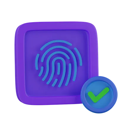 FINGERPRINT ACCEPTED  3D Icon