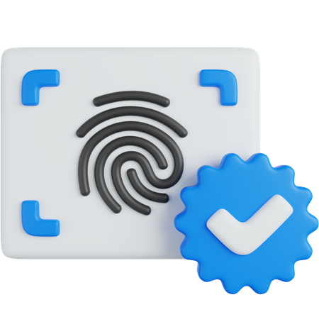 Fingerprint Accepted  3D Icon