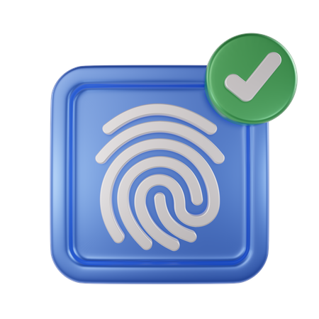 Fingerprint Access  3D Icon