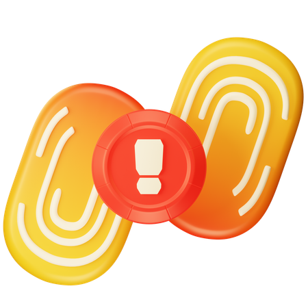 Fingerprint Alert  3D Icon
