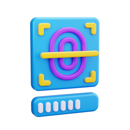 指紋認証  3D Icon