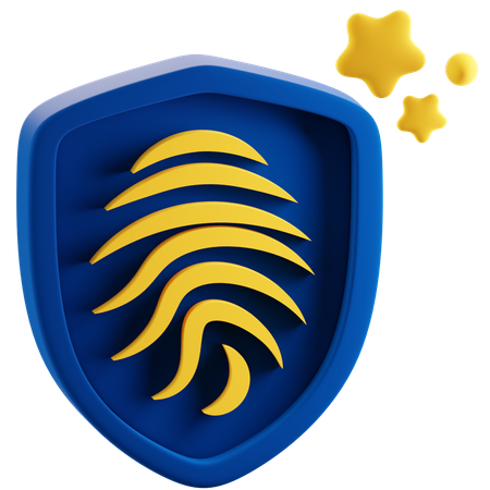 指紋認証  3D Icon