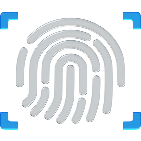 Fingerprint Authentication  3D Icon