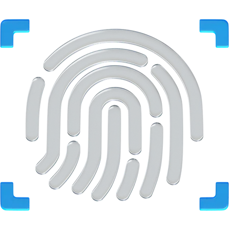 Fingerprint Authentication  3D Icon