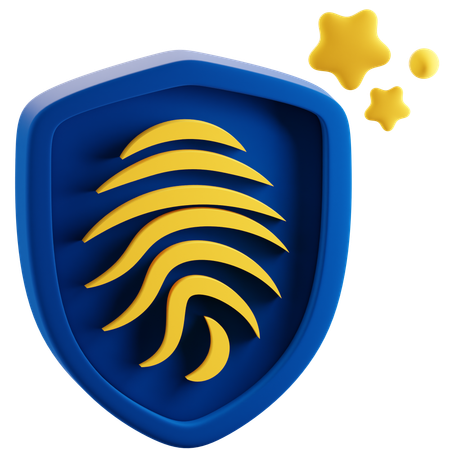 Fingerprint Authentication  3D Icon