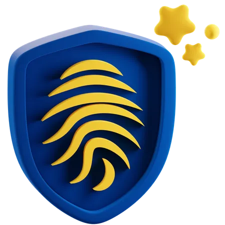 Fingerprint Authentication  3D Icon