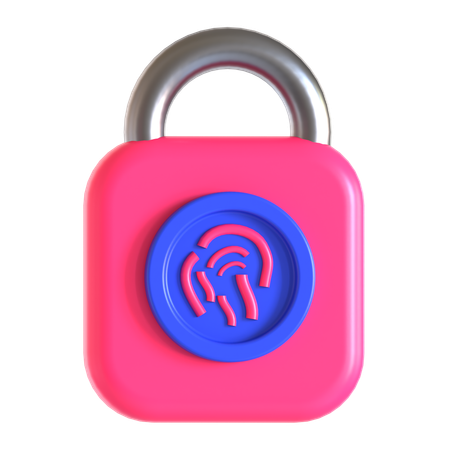 Fingerprint Authentication  3D Icon