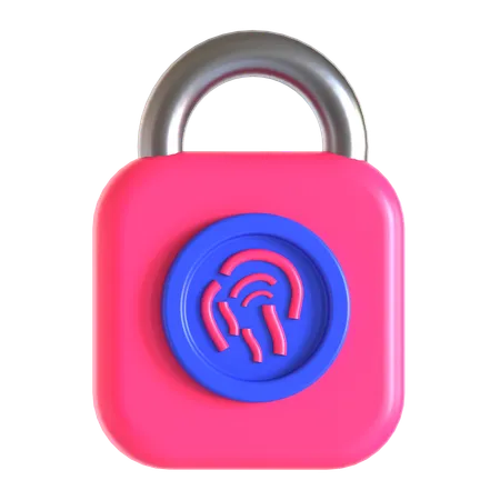 Fingerprint Authentication  3D Icon