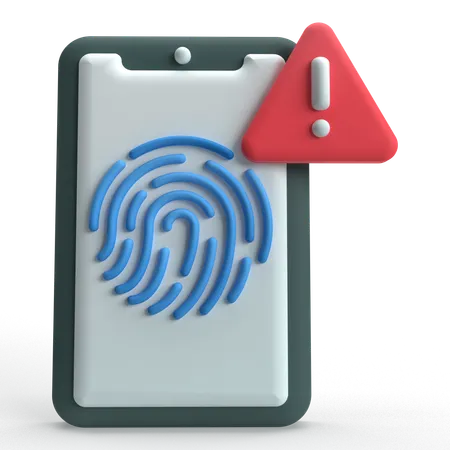 Fingerprint Error  3D Icon