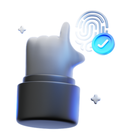 Fingerprint ID  3D Icon