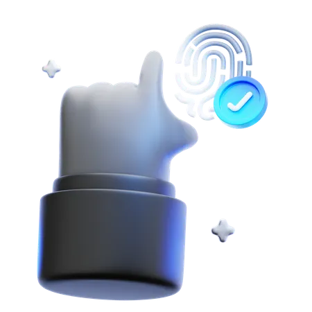 Fingerprint ID  3D Icon