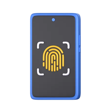 Fingerprint Identification  3D Icon