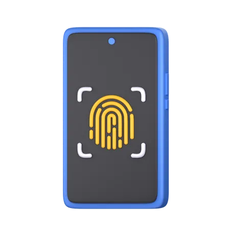 Fingerprint Identification 3 D Icon Perfect For Cyber Security Theme 3D Icon