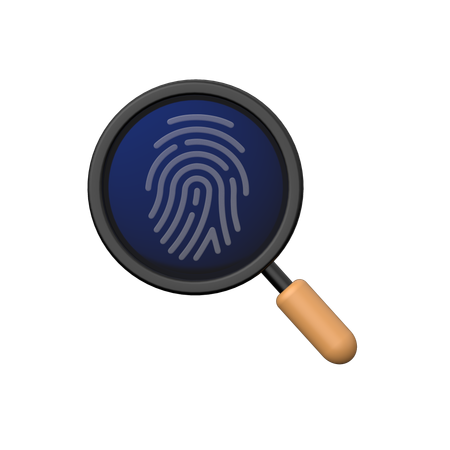 Fingerprint Identify  3D Icon