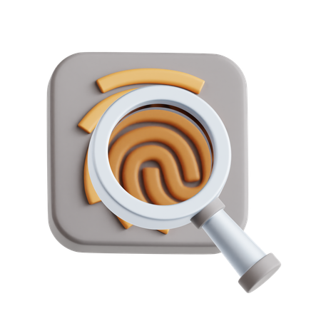 Fingerprint Investigation  3D Icon