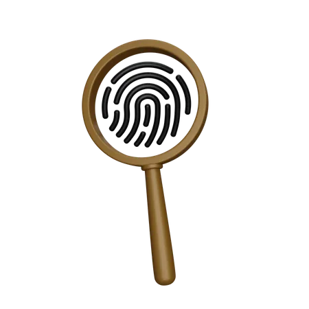 Fingerprint Investigation  3D Icon