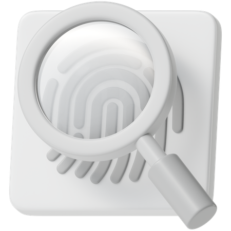 Fingerprint Investigation  3D Icon