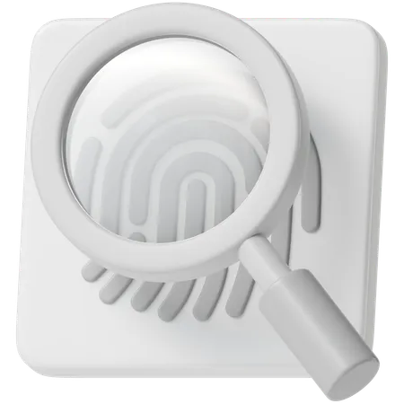 Fingerprint Investigation  3D Icon