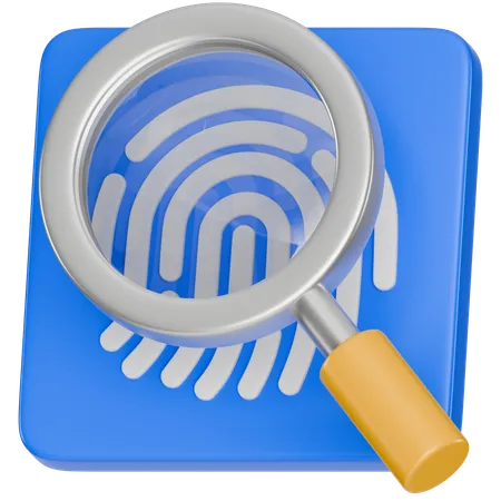 Fingerprint Investigation  3D Icon