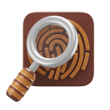 Fingerprint investigation  3D Icon