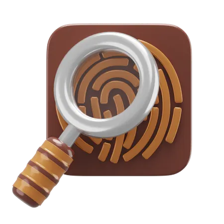 Fingerprint investigation  3D Icon