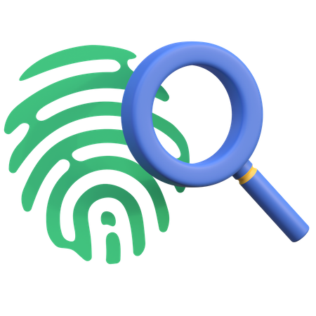 Fingerprint Investigation 3D Icon